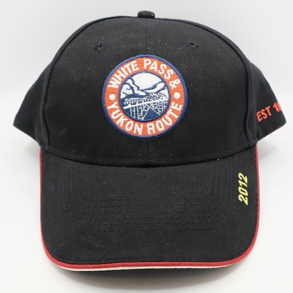Black "White Pass & Yukon Route" dad hat